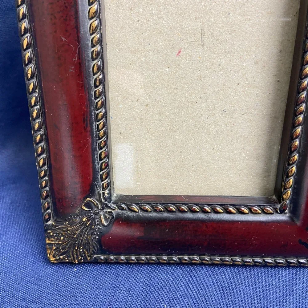 Vintage Wooden Picture Frame Two photos